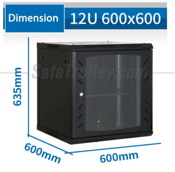 U12 Rack 12U Wall Mount Server Rack WM6612 - SafeTrolley