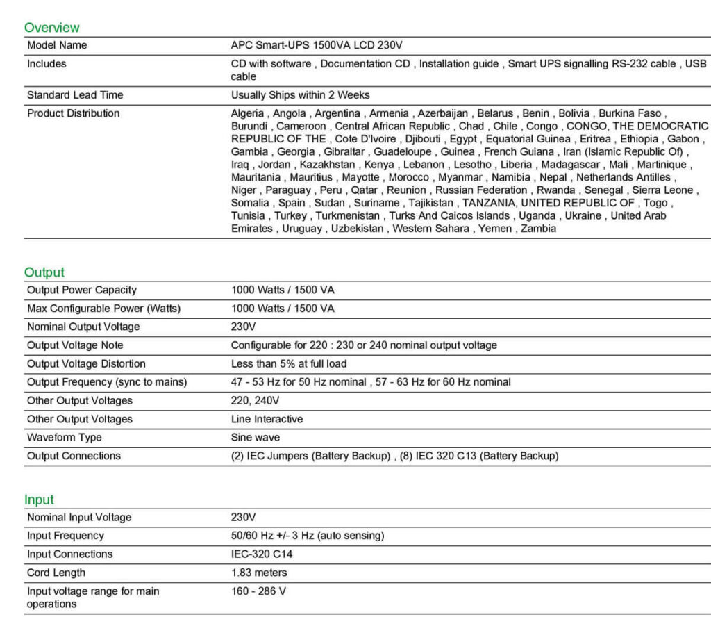APC SMART-UPS 1500VA 230V SMT1500I - SafeTrolley