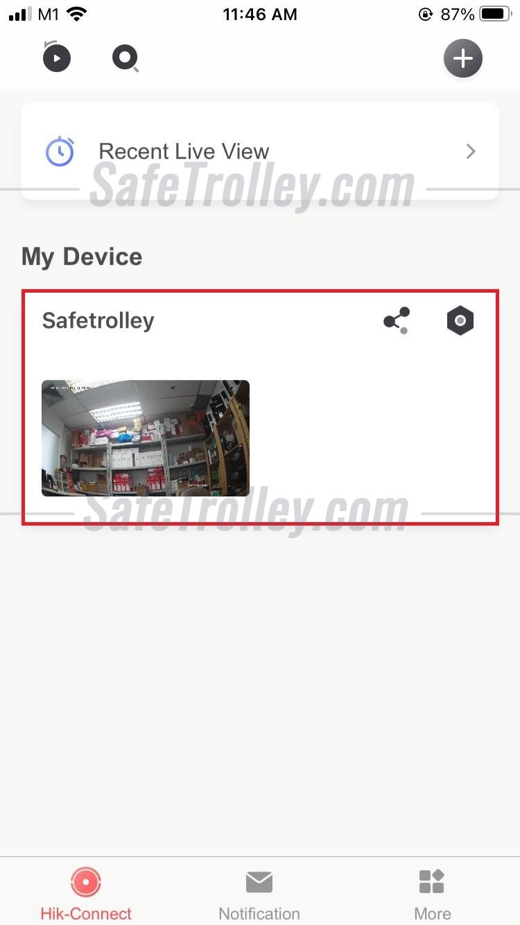 Hikvision online view online on mobile