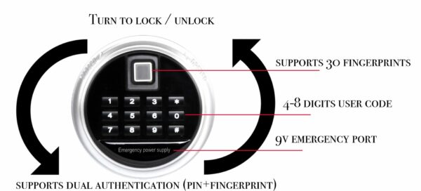 Nikawa Fingerprint Safe 25FSB - Image 6