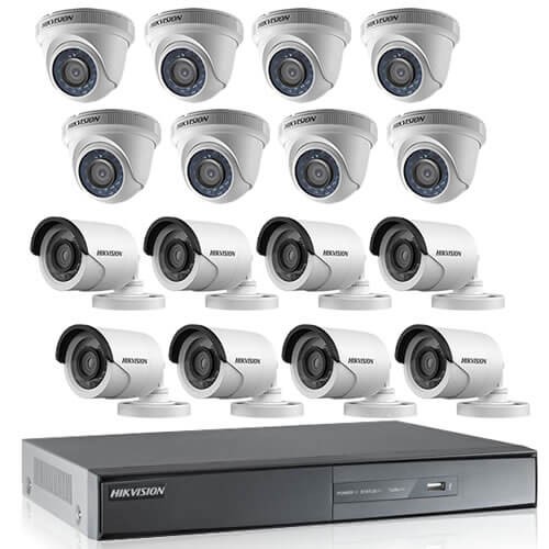 SafeTrolley HD-TVI 720P CCTV Camera Package (16Ch System) by Hikvision
