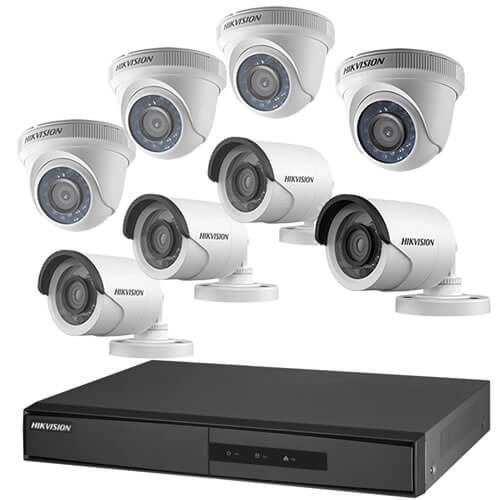 SafeTrolley HD-TVI 720P CCTV Camera Package (8Ch System) by Hikvision