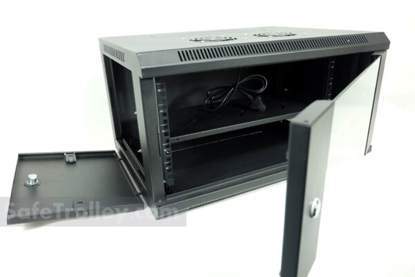 6U Wall Mount Server Rack W6406G Glass Door - Image 3