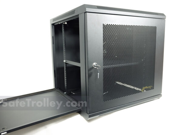 12U Wall Mount Server Rack W6612M Mesh Door - Image 2
