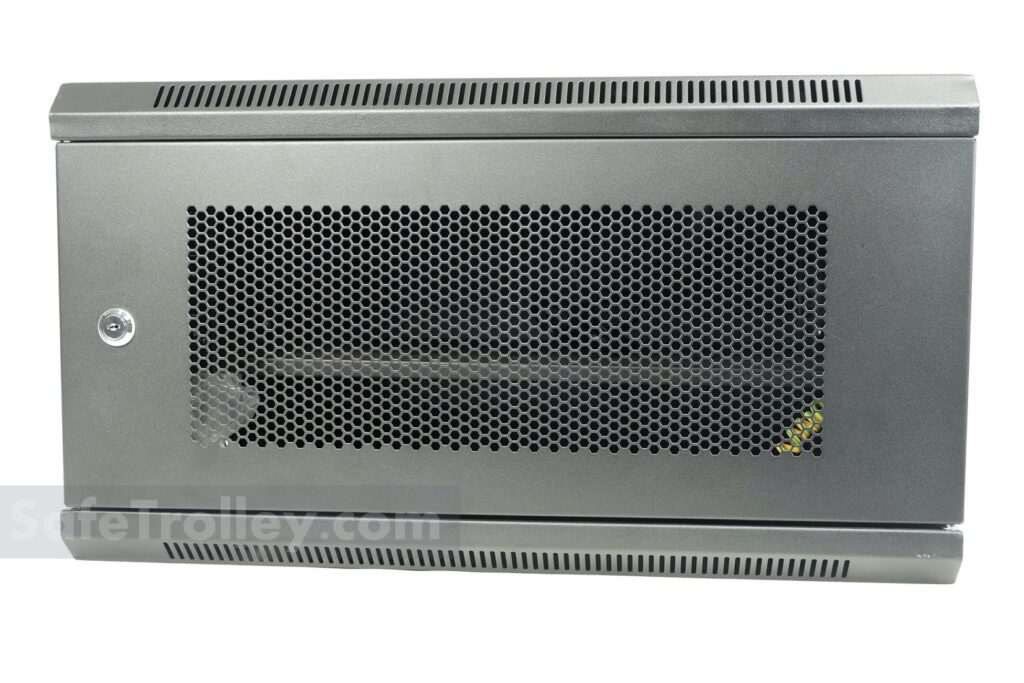 6U Wall Mount Server Rack W6606M Mesh Door - SafeTrolley