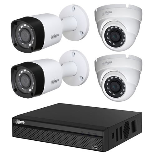 SafeTrolley® HD-CVI 720P CCTV Camera Package (4Ch System) by Dahua