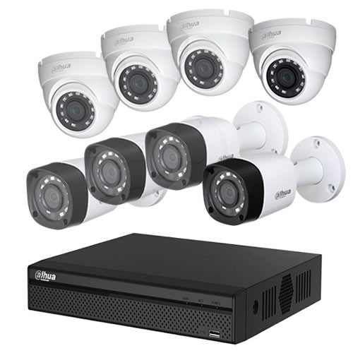 SafeTrolley® HD-CVI 720P CCTV Camera Package (8Ch System) by Dahua