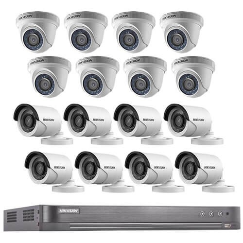 SafeTrolley® HD-TVI 1080P CCTV Camera Package (16Ch System) by Hikvision